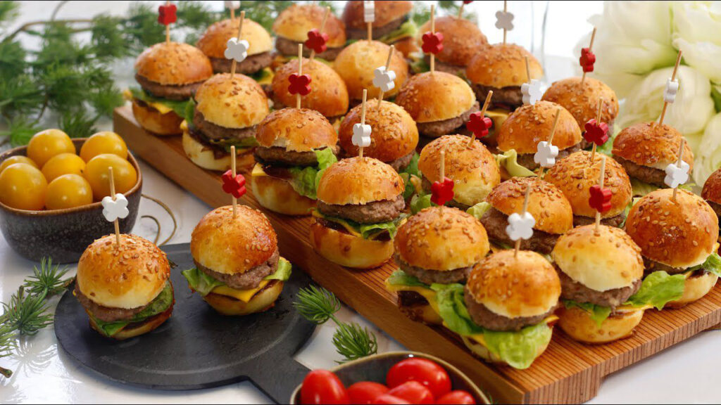 mini burger viande de boeuf